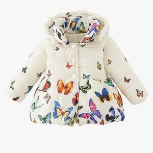 Baby Girls Butterfly Winter Coat